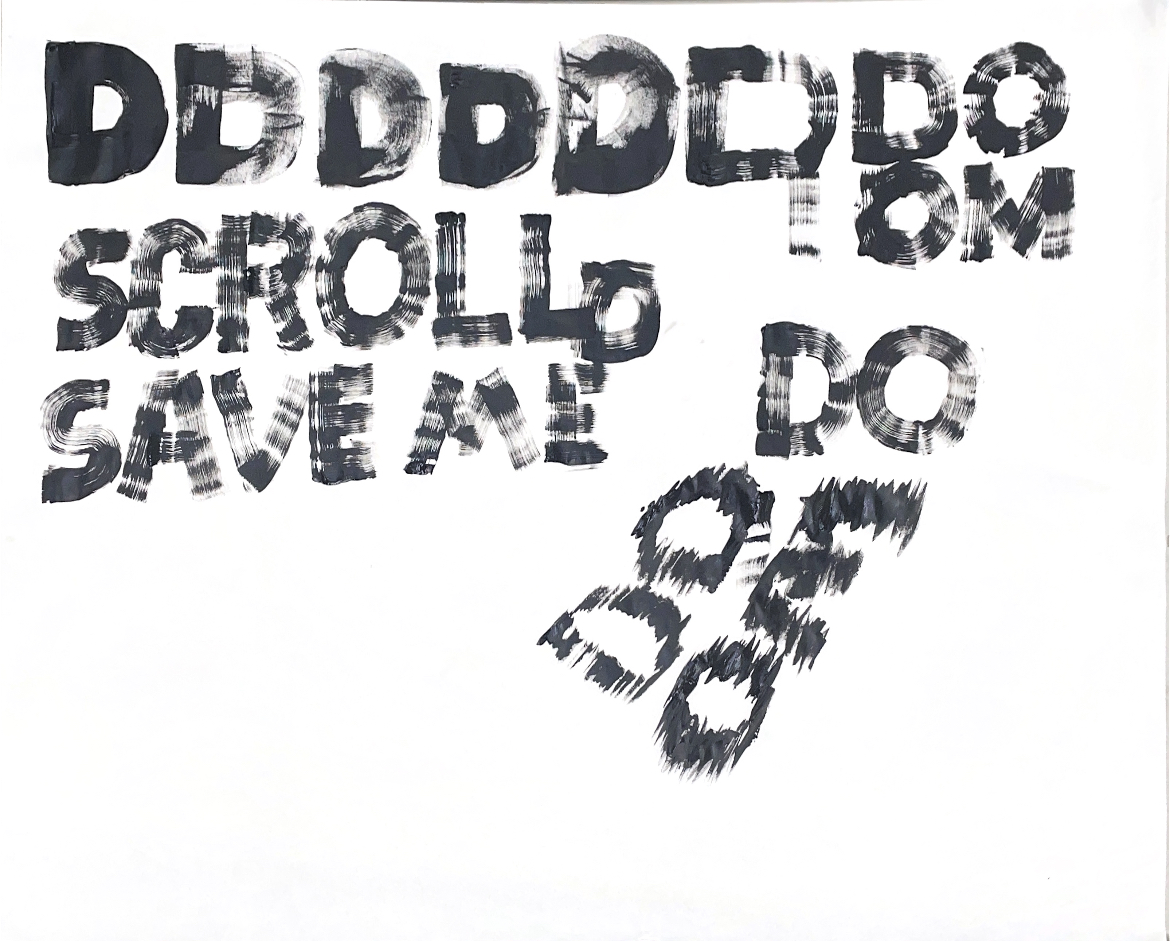 Doom Scroll Poster Process